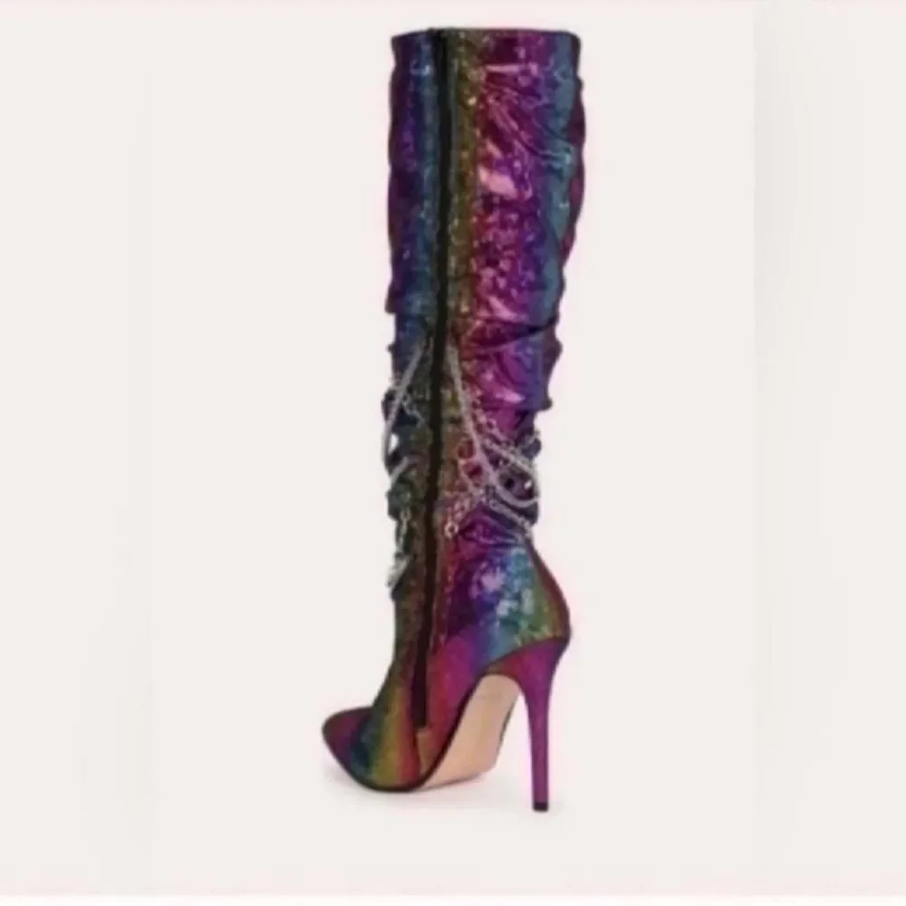 New beautiful Rivet High Heels Shoes 6